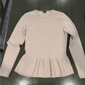 Anne Taylor Peplum Top / light sweater